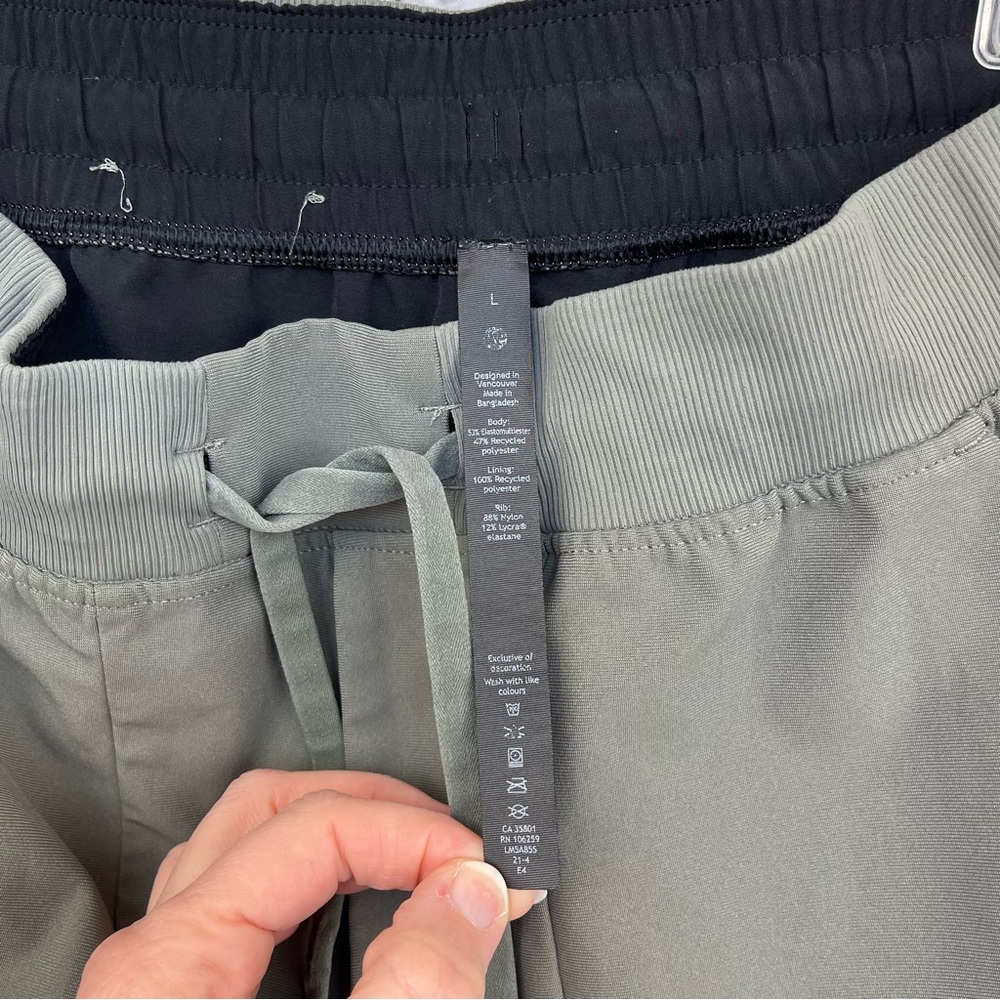 Lululemon ABC Jogger 30” *Warpstreme Twill Green / Grey Sage Sz L - Picture 13 of 16